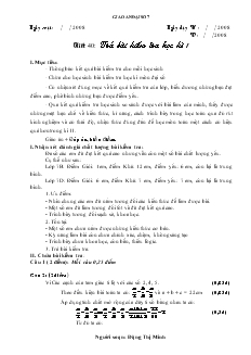 Giáo án Đại số 7 Tiết 40 – Hà Ngải