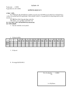 Giáo án Đại số 8 (chi tiết) - Tiết 18, 19: Kiểm tra học kỳ 1