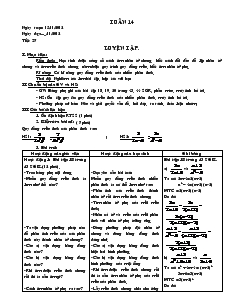 Giáo án Đại số 8 (chi tiết) - Tiết 27: Luyện tập