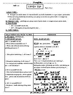 Giáo án Đại số 8 (chi tiết) - Tiết 35: Luyện tập