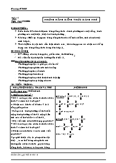 Giáo án Đại số 8 (chi tiết) - Tiết 4: Những hằng đẳng thức đáng nhớ