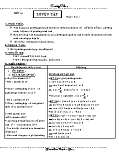 Giáo án Đại số 8 (chi tiết) - Tiết 46: Luyện tập