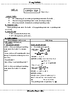 Giáo án Đại số 8 (chi tiết) - Tiết 49: Luyện tập