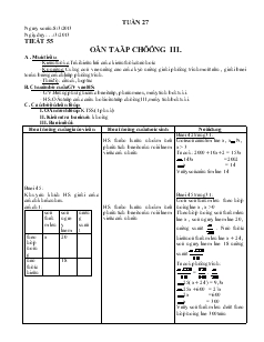 Giáo án Đại số 8 (chi tiết) - Tuần 27 - Tiết 55, 56