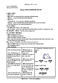 Giáo án Đại số 8 Tiết 33-54 – Trần Quang Ngọc