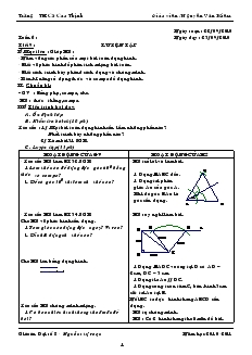 Giáo án Đại số 8 Trường THCS Cao Thịnh