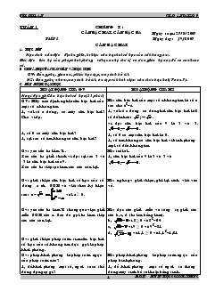 Giáo án Đại số 9 Chương I - Bùi Thị Lan