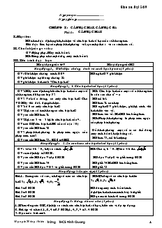 Giáo án Đại số 9 Học kì 1 - Nguyễn Hồng Chiên