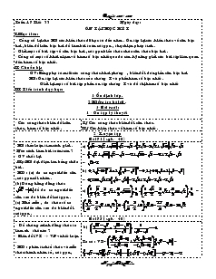 Giáo án Đại số Lớp 9 Tuần 17+18 - Nguyễn Thái Hoàn