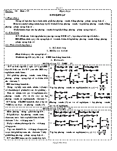 Giáo án Đại số Lớp 9 Tuần 20 - Nguyễn Thái Hoàn