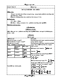 Giáo án Đại số Lớp 9 Tuần 23 - Nguyễn Thái Hoàn