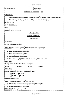 Giáo án Đại số Lớp 9 Tuần 30 - Nguyễn Thái Hoàn