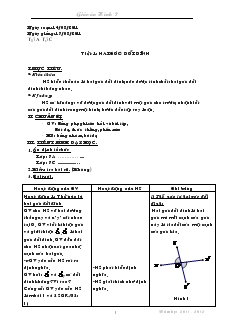 Giáo án Hình 7 năm học 2011- 2012