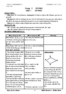 Giáo án Hình học 8 (đầy đủ)