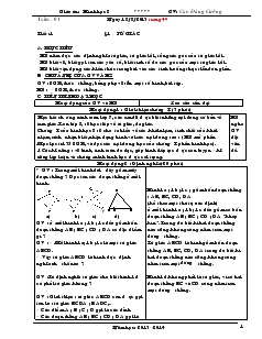 Giáo án Hình học 8_Giáo viên: Cao Đăng Cường