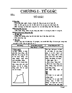 Giáo án Hình học 8 học kỳ I