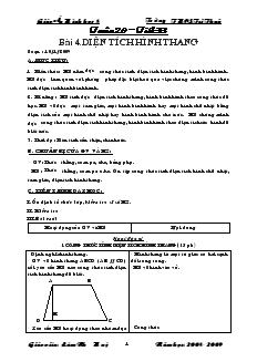 Giáo Án Hình học 8 học kỳ II Trường THCS Tri Thuỷ