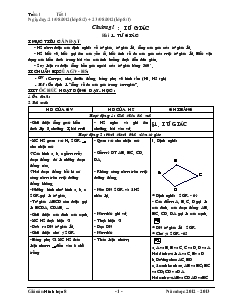 Giáo án Hình học 8 năm 2012