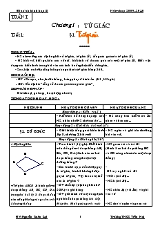 Giaó án hình học 8 năm học 2009- 2010 Trường THCS Trần Hợi