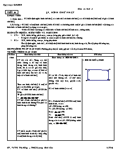 Giáo án Hình học 8 năm học 2010- 2011 Tiết 16 Hình chữ nhật