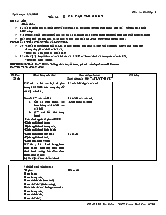 Giáo án Hình học 8 năm học 2010- 2011 Tiết 24 Ôn tập chương I