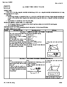 Giáo án Hình học 8 năm học 2010- 2011 Tiết 33 Diện tích hình thang