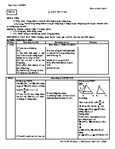 Giáo án Hình học 8 năm học 2010- 2011 Tiết 43 Luyện tập
