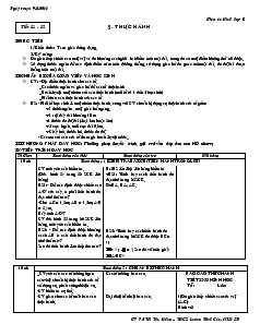 Giáo án Hình học 8 năm học 2010- 2011 Tiết 51, 52 Thực hành