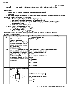 Giáo án Hình học 8 năm học 2010- 2011 Tiết 64 Diện tích xung quanh của hình chóp đều