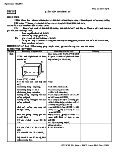 Giáo án Hình học 8 năm học 2010- 2011 Tiết 67 Ôn tập chương IV