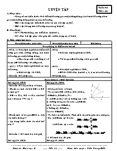 Giáo án Hình học 8 Tiết 11 Luyện tập
