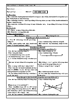 Giáo án Hình học 8 - Tiết 14 đến tiết 20