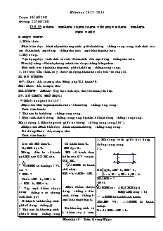 Giáo án Hình học 8 Tiết 17-25 – Trần Quang Ngọc