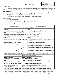 Giáo án Hình học 8 Tiết 19 Luyện tập