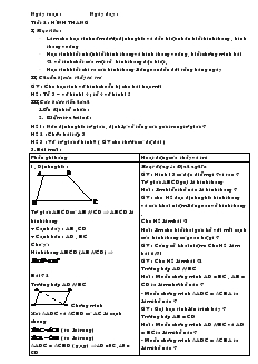 Giáo án Hình học 8 - Tiết 2: Hình thang