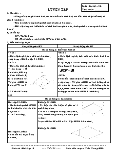 Giáo án Hình học 8 Tiết 21 Luyện tập