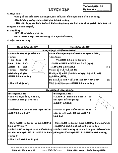Giáo án Hình học 8 Tiết 23 Luyện tập