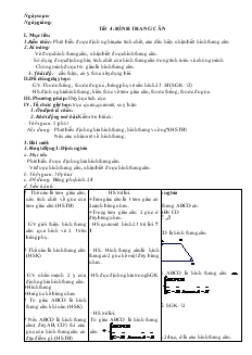 Giáo án Hình học 8 Tiết 4 Hình thang cân