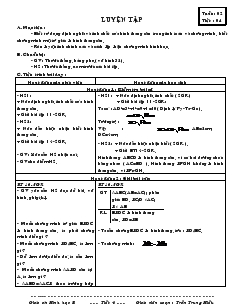 Giáo án Hình học 8 Tiết 4 Luyện tập