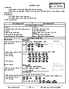 Giáo án Hình học 8 Tiết 41 Luyện tập