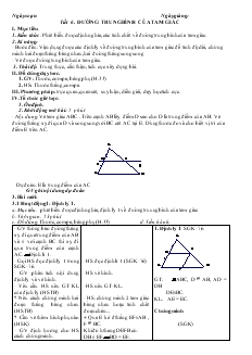 Giáo án Hình học 8 Tiết 6 Đường trung bình của tam giác