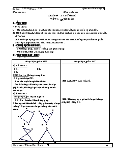 Giáo án Hình học 8 - Trường THCS Hương Sơn