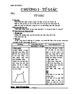 Giáo án Hình học 8 Trường THCS TT Đắk Mâm