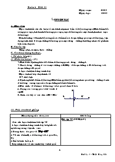 Giáo án Hình học 8 từ tiết 11 đến tiết 14