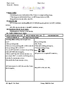 Giáo án Hình học 8 Tuần 29 Tiết 52 Ôn tập chương III