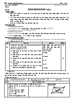 Giáo án Hình học 8 tuần 6 trường THCS Mỹ Quang