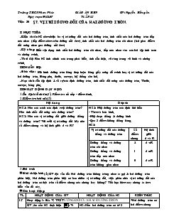 Giáo án Hình học 9 năm học 2008- 2009 Tiết 30 Vị trí tương đối của hai đường tròn