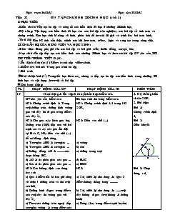 Giáo án Hình học 9 năm học 2008- 2009 Tiết 32 Ôn tập chương II hình học (tiết 2)