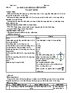 Giáo án Hình học 9 năm học 2008- 2009 Tiết 42 Góc tạo bởi tia tiếp tuyến và dây cung