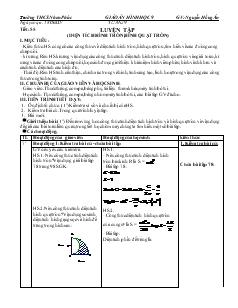 Giáo án Hình học 9 năm học 2008- 2009 Tiết 55 Luyện tập (diện tích hình tròn, hình quạt tròn)